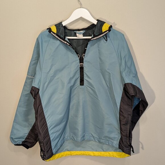 Vintage Nike Jacket Green Zip Hooded Windbreaker Pullover 90s - Size M(8-10) - Picture 1 of 6